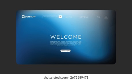 Página de bienvenida de Sitio web moderno con diseño elegante y llamada a la acción, perfecto para los negocios