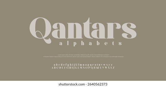 Modern wedding alphabet letters font logo. Typography luxury minimal lettering fonts decorative wedding vintage retro logos. vector illustration
