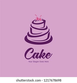 Restaurant Clipart Transparent PNG Hd, Cake Logo For Restaurant In Vector,  Cake, Sweet, Bakery PNG Image For Free Download