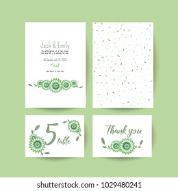 Modern Wedding Collection. Spring ornament concept. Wedding invite flyer. Wedding invite poster. 