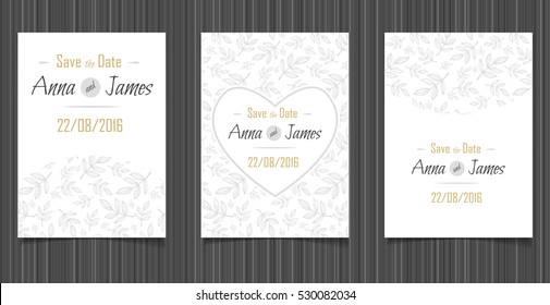 Modern Wedding invitation with a abstract design.