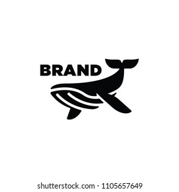 Modern Whale Logo