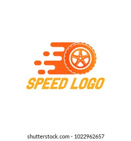 Modern Wheel in Fire flame logo design vector template. Car logo.