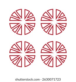  Modern wheel vector art design 