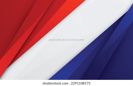 fondo abstracto blanco moderno con diseño de color azul y rojo