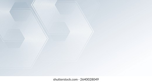Modern white abstract background with dynamic wavy hexagon texture. suitable for wallpaper illustration modern