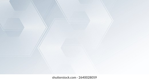 Modern white abstract background with dynamic wavy hexagon texture. suitable for wallpaper illustration modern abstract