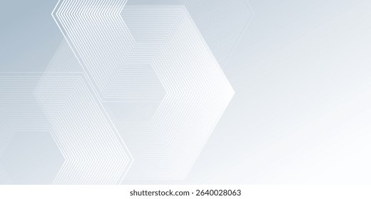 Modern white abstract background with dynamic wavy hexagon texture. suitable for wallpaper illustration modern abstract design