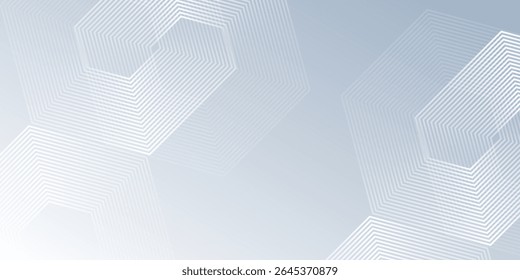 Moderner weißer abstrakter Hintergrund mit dynamischer welliger Sechsecktextur einfache moderne Kunst