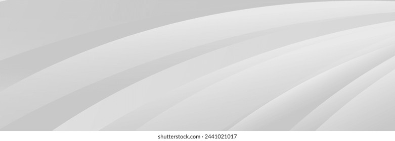 Modern white abstract background with flowing wave lines. Dynamic waves. Smooth curve line design element. Futuristic technology concept.