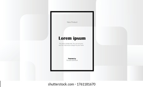 Modern white abstract background in full HD size, vector template for your design work, presentation, website or others.