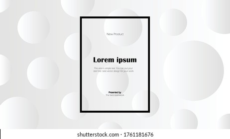 Modern white abstract background in full HD size, vector template for your design work, presentation, website or others.