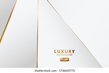 modern white abstract background with golden line