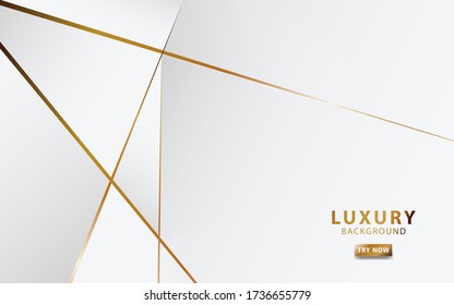 modern white abstract background with golden line