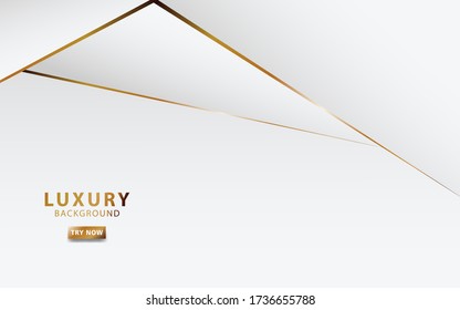 modern white abstract background with golden line