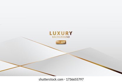 modern white abstract background with golden line