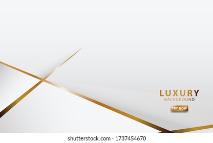 modern white abstract background with golden line