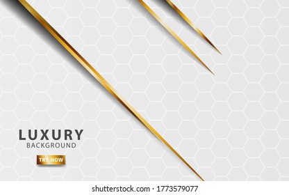modern white abstract background with golden line