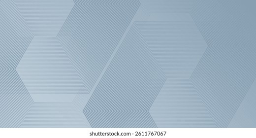 Modern white abstract background with hexagon lines texture suitable design simple abstract