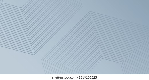 Fundo abstrato branco moderno com linhas de hexágono textura adequada arte