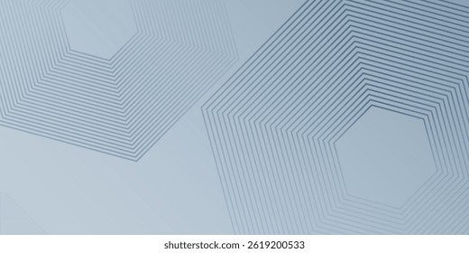 Fondo abstracto blanco moderno con textura de líneas hexagonales adecuado al diseño moderno del arte