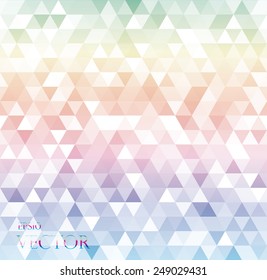 modern white abstract background with rainbow gradient triangles