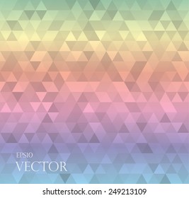 modern white abstract background with rainbow gradient triangles