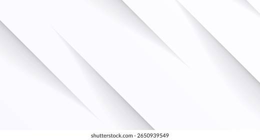 Modern White Abstract Background with Subtle Shadows