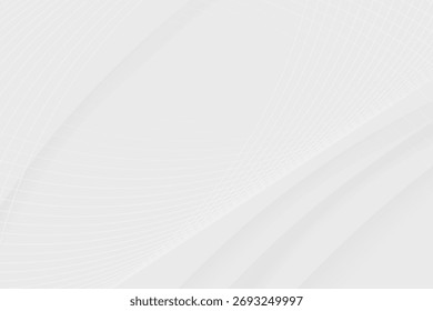 Fondo abstracto blanco moderno líneas onduladas patrón de cuadrícula diseño minimalista delicado fondo liso
