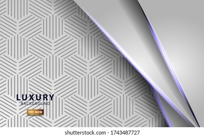 modern white abstract future background banner design with hexagon textures.