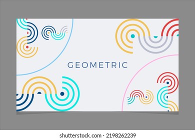 Modern White Abstract Geometric Web Desktop Wallpaper