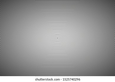Modern white abstract octagonal background, the look of stainless steel, octagonal lines on a white background