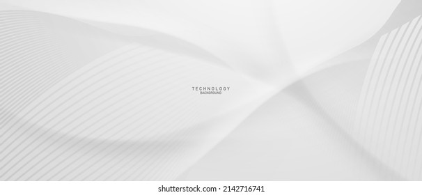 Modern white abstract technology background design vector illustration