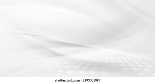 Diseño de fondo de tecnología abstracta blanca moderna ilustración vectorial