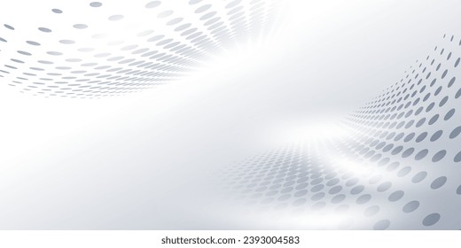 modern white abstract technology background vector illustration