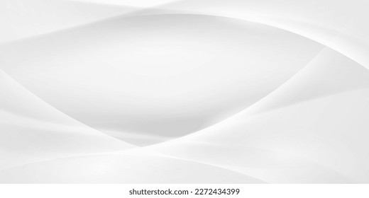 Diseño de fondo de onda de tecnología abstracta blanca moderna ilustración vectorial
