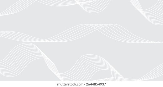 Modern white abstract wave element for design. Digital frequency track equalizer. Vector illustration nice art ight good background