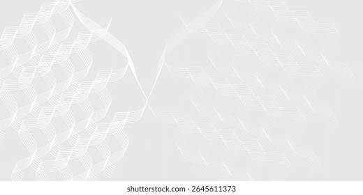 Modern white abstract wave element for design. Digital frequency track equalizer. Vector illustration nice art ight good background business design illustration