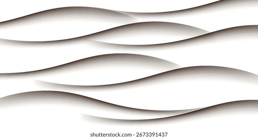 textura ondulada abstrata branca moderna. Padrão moderno contínuo com ondas. vetor