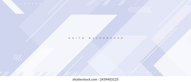 Modern white background with arrow decoration shape design vector.