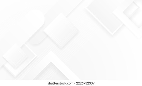 Modern white background banner. Vector abstract graphic design banner pattern background template.