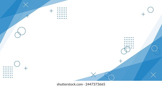 Moderner weißer Hintergrund blauer Dreieck abstrakter Hintergrund. Minimal. Web Banner. Geometrische Form. 3D-Effekt. Linien Streifen Dreiecke. Design. Futuristisch. Schneiden Sie Papier oder Metall-Effekt. Luxus. Premium. – Stockvektorgrafik