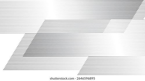 Plano de fundo branco moderno com padrão de linhas horizontais cinza dinâmico para efeitos de movimento e design abstrato, adequado para papéis de parede tecnológicos e cenários de apresentação elegantes