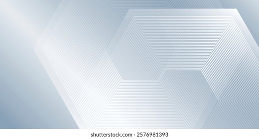 Modern white background with dynamic wavy hexagon texture. suitable for wallpaper  poster  banner abstract