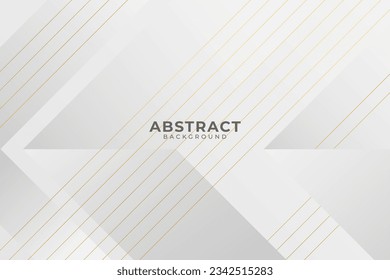 Modern white background with gold lines design