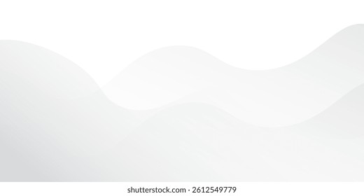 Modern white background with gradient color and artistic dynamic line decoration