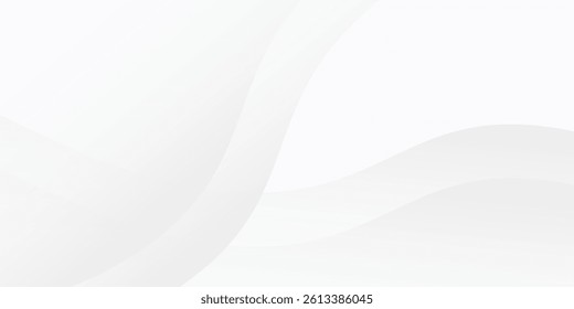Modern white background with gradient color and artistic dynamic line decoration design abstract simple art
