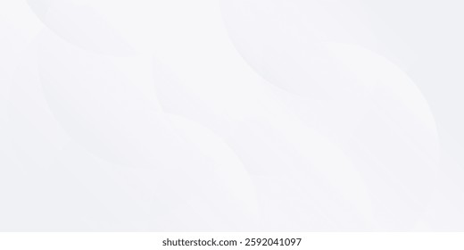 Modern white background with grey circle lines. Digital future technology art modern