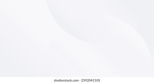 Modern white background with grey circle lines. Digital future technology art