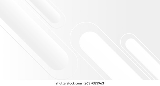 Modern white background. Minimal geometric white light background abstract modern simple